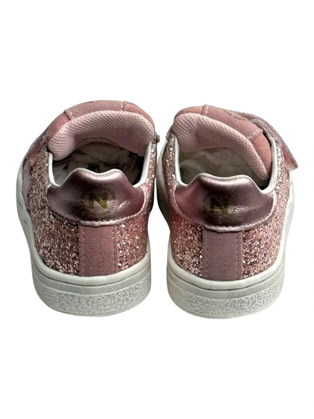 Naturino ★ Pinn VL Glitter Star Italian Suede Sneaker ★ Pink ★ Toddler 8M 25 ★